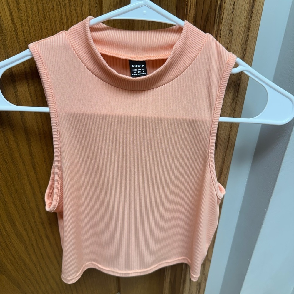 3 tanks SHEIN Coral Sleeveless Ribbed Tank includes 3!!
